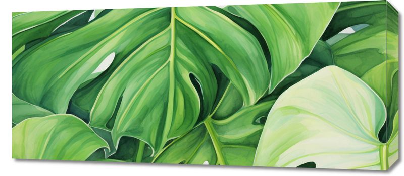 Obraz 90x40cm Tajemnice Liści zdjęcie 1