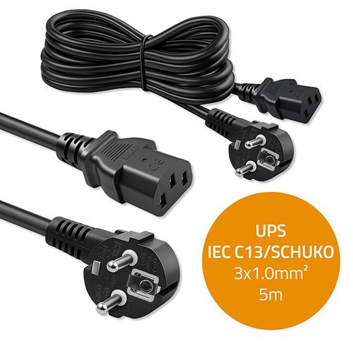 Qoltec kabel zasilający Schuko-IEC C13 5m na Arena.pl