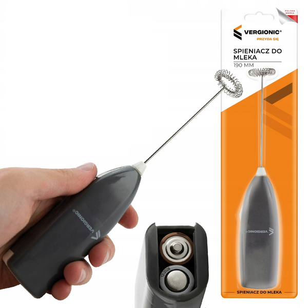 ELEKTRYCZNY SPIENIACZ DO MLEKA RĘCZNY UBIJACZ DO KAWY 190 mm zdjęcie 1