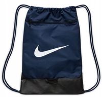 Worek Nike granatowy syntetyczny 18 l z kieszonkami