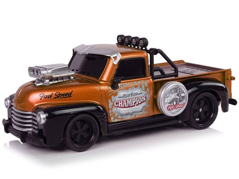 Auto Zdalnie Sterowane 1:18 Brązowe Pick-up zdjęcie 3