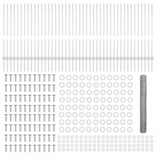 Ogrodzenie z słupkami Srebrny 1 x 100 m Stal na Arena.pl