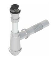 syfon zlewozmywakowy 1 komora - sitko plastikowe - hr/sz1k