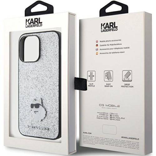 Etui Karl Lagerfeld do iPhone 15 Pro Max, Srebrny na Arena.pl