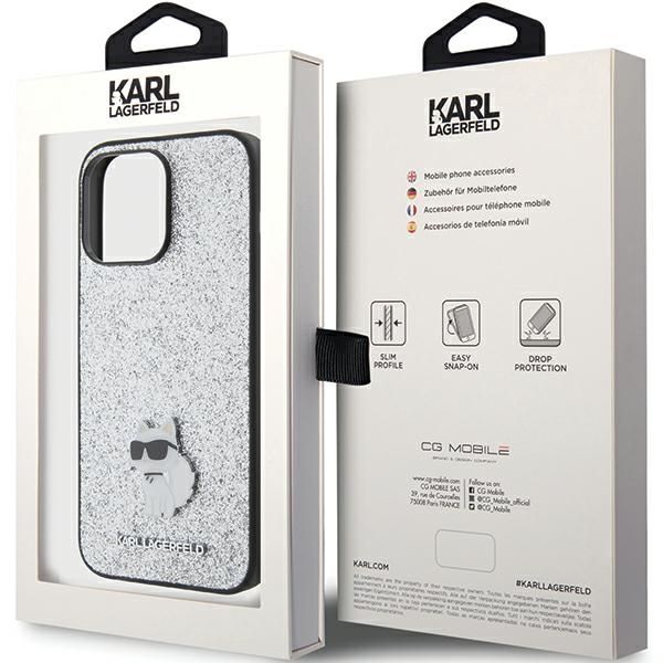 Etui Karl Lagerfeld do iPhone 15 Pro Max, Srebrny zdjęcie 8