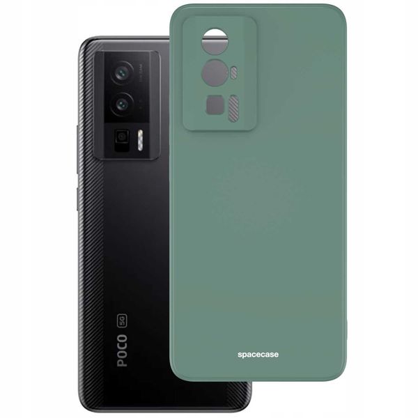 Spacecase Silicone Case Poco F5 Pro Dark Green zdjęcie 2