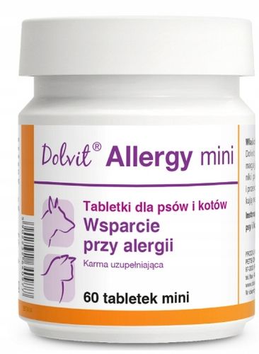Dolvit allergy mini alergia u kotów DOLFOS 60 tab. na Arena.pl