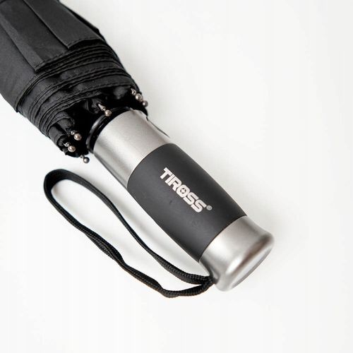 PARASOL PARASOLKA AUTOMATYCZNY WIATROODPORNY CZARNY TIROSS na Arena.pl