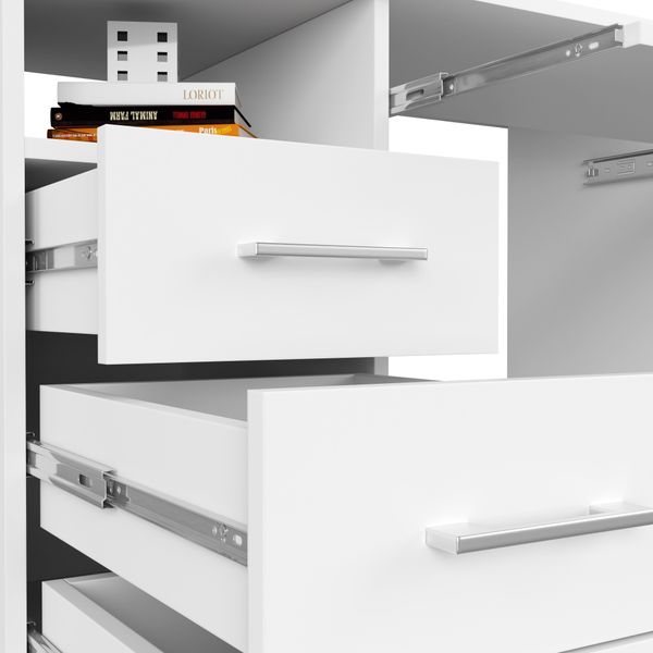 BIURKO ANA 124 cm BIAŁE WOLNOSTOJĄCE zdjęcie 4