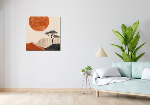 Obraz 70x70cm Afrykański Zachód Słońca na Arena.pl