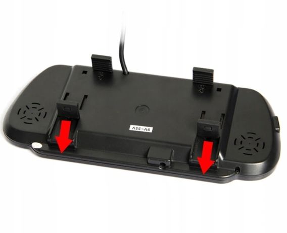 Monitor 7" LCD w lusterku do kamery cofania zdjęcie 12