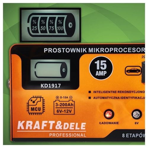 prostownik mikroprocesorowy 15amp 6/12v kd1917 na Arena.pl