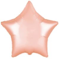 Balon foliowy gwiazda różowe złoto, 45 cm