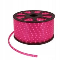 Wąż Świetlny Led Różowy Zewnętrzny Okrągły 360 Świąteczny Cięty na metry