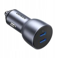 2 x UGREEN SZYBKA ŁADOWARKA SAMOCHODOWA ZASILACZ DO ZAPALNICZKI 2X USB-C 50