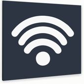 Tabliczka ALUMINIOWA WI-FI Tablica ATRACYTOWA nierdzewna PIKTOGRAM ZNAK