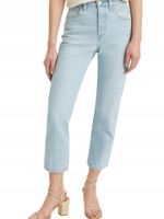 Levi's 501 Crop Wow Me Over jeansy damskie proste rozmiar 26