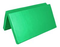 Materac dwuczęściowy z rzepami UNDERFIT 130 x 120 x 10 cm miękki zielony