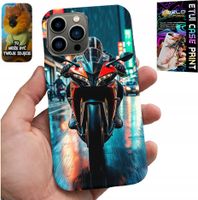 ETUI DO IPHONE 13 PRO - MOTOR, MOTOCYKLE JEDNOŚLAD WZORY + SZKŁO