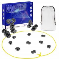 MAGNETYCZNE KAMIENIE GRA STRATEGICZNA SZACHY MAGNESY EDUKACYJNA RODZINNA WO