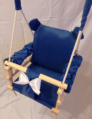 HUŚTAWKA 3w1 DLA DZIECI miś kolor NIEBIESKI na Arena.pl