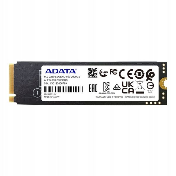 SSD M.2 Adata LEGEND 800 2000GB 2TB PCIe 4 3.5/2.8 zdjęcie 7