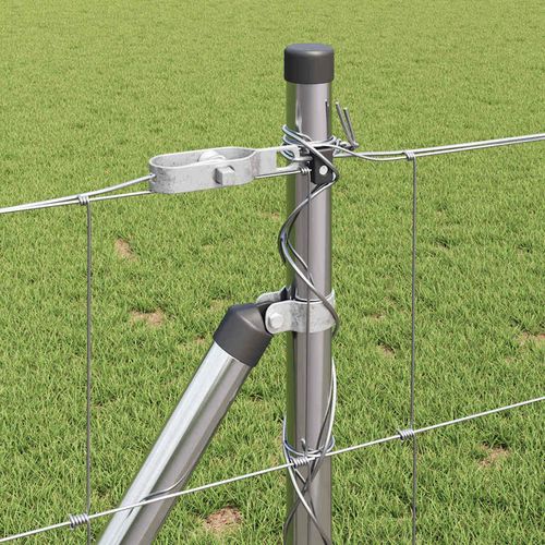 Ogrodzenie pastwiskowe Srebrny 100 x 0.8 m Stal galwanizowana na Arena.pl