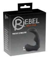 rebel l-shape czarny - wibrująca maszyna intymna do masażu prostaty