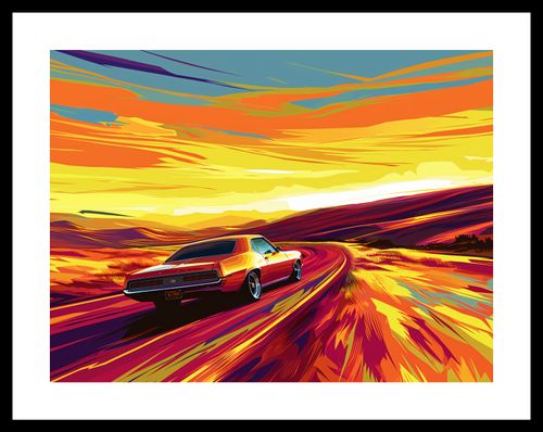 Plakat 40x30cm Pędź Przed Siebie na Arena.pl