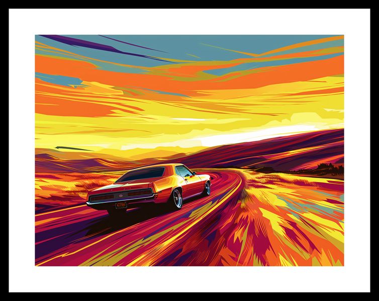 Plakat 40x30cm Pędź Przed Siebie zdjęcie 3