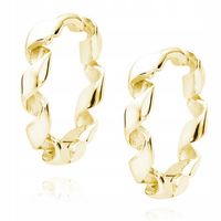 POZŁACANE SREBRNE KOLCZYKI SKRĘCANE KRĘCONE KÓŁKA KÓŁECZKA KREOLE SPRĘŻYNKI