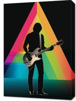 Obraz 50x70cm Pryzmat przez Gitarę