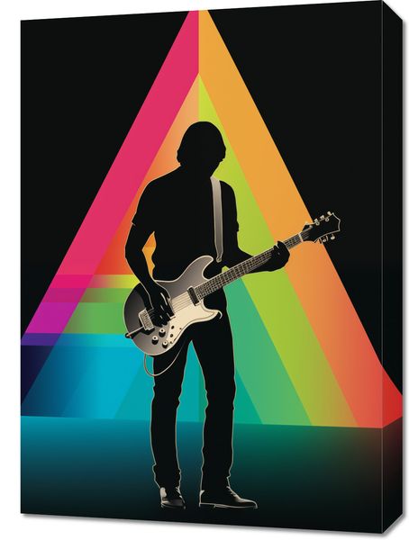 Obraz 50x70cm Pryzmat przez Gitarę zdjęcie 1