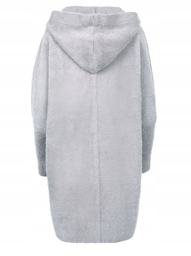 PŁASZCZ ALPAKI KURTKA ZAMEK WEŁNA SUWAK SZARY na Arena.pl