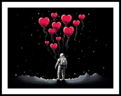Plakat 65x50cm Astronauta Własnych Celi na Arena.pl