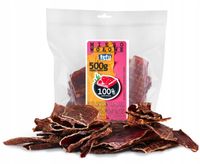 MIĘSO WOŁOWE suszone przełyki 500g 100% Naturalny Przysmak dla psa TUTU EKO