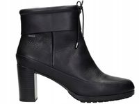 Botki damskie Clarks London Rain czarne skórzane wodoodporne 36