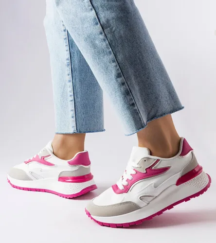 Biało-różowe sneakersy Batilda 39 na Arena.pl