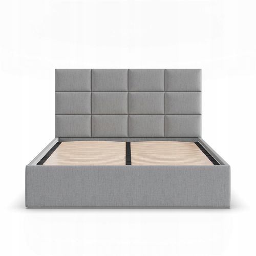 Łóżko Ramowe YORK JASNY SZARY Tapicerowane Podwójne 160x200 na Arena.pl