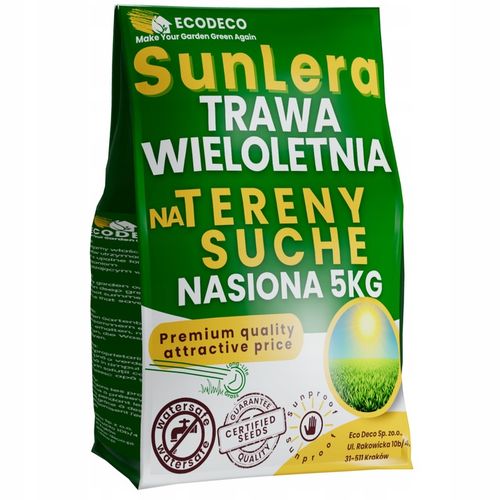 Trawa Nasiona Uniwersalna 5kg na Tereny Suche Trawnik 200m2 Mieszanka Traw na Arena.pl