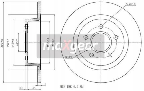 TARCZA HAM. FORD T. TRANSIT CONNECT 02- MAXGEAR na Arena.pl