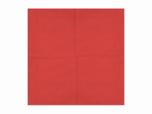 Serwetki papierowe Basic ciemne czerwone bordowe, 20 szt. na Arena.pl