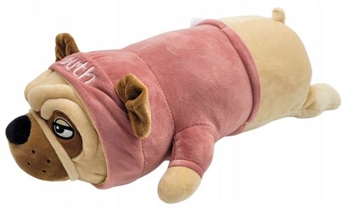 PLUSZAK RÓŻOWY MOPS BULDOG FRANCUSKI 45 CM MASKOTKA PRZYTULANKA DZIECI na Arena.pl