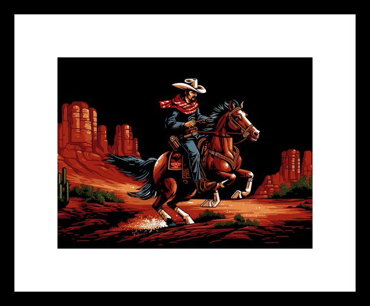 Plakat 20x15cm Galop przez Prerię zdjęcie 3