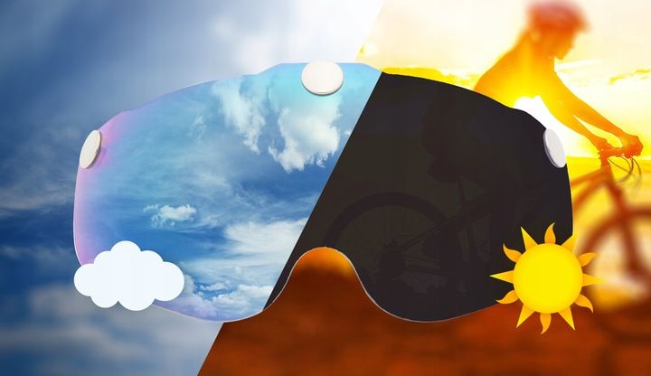 Kask rowerowy z szybą HT19 - madani zdjęcie 13