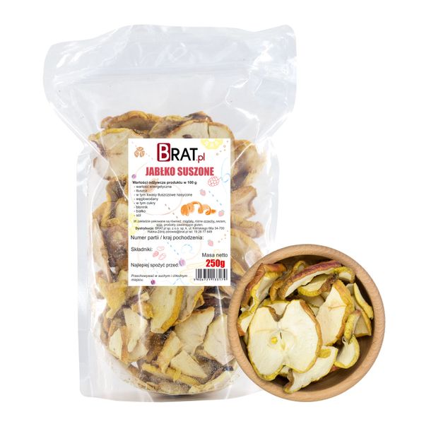 Jabłko suszone 250g zdjęcie 1