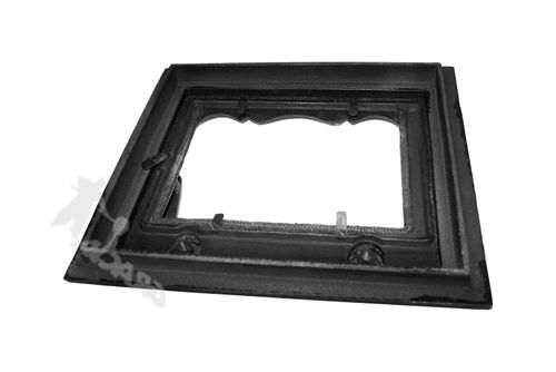 DRZWI D1 LEWE - 33X38 CM + TERMOMETR 0-250°C żeliwne do pieca piecowe kaflowe na Arena.pl