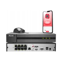 Rejestrator IP 8 kanałów 8x PoE do 6Mpx HiLook by Hikvision Switch