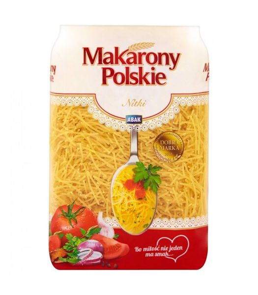 Makarony Polskie Nitki Makaron 400 g zdjęcie 1