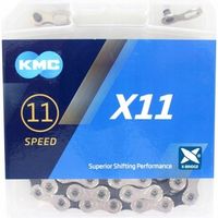 Łańcuch rowerowy KMC X11 11rz 118 SR/BK SPINKA BOX